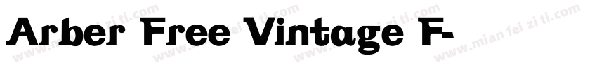 Arber Free Vintage F字体转换